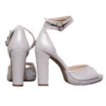 Gabriela Valeri Handmade Νυφικό Πέδιλο με Ιριδίζον Glitter