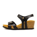 Yokono Γυναικεία Μαύρα Πέδιλα με Αυτοκόλλητο