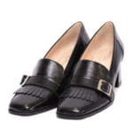 Gabriela Valeri Handmade Μαύρη Λουστριν Γόβα