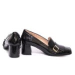 Gabriela Valeri Handmade Μαύρη Λουστριν Γόβα