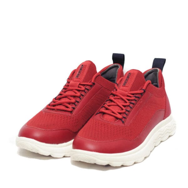 Geox Ανδρικά Κόκκινα Αθλητικά με Spherica Σόλα