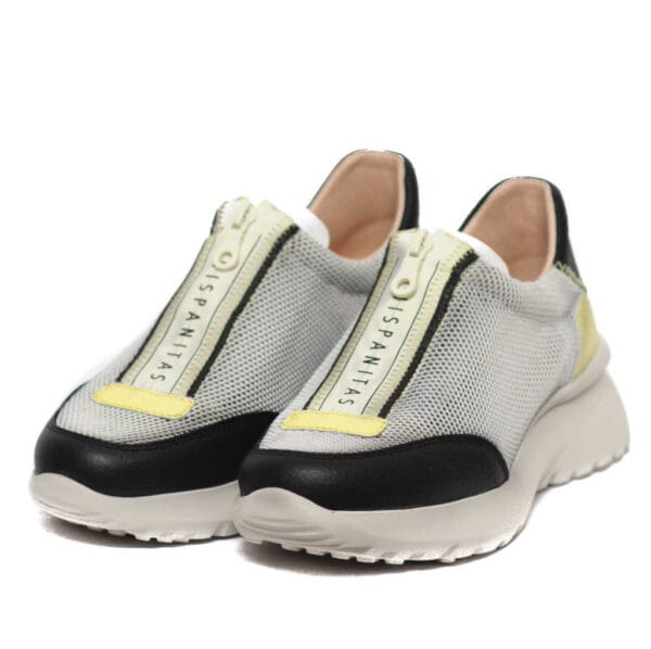 Hispanitas Γυναικεία Black Yellow Sneakers