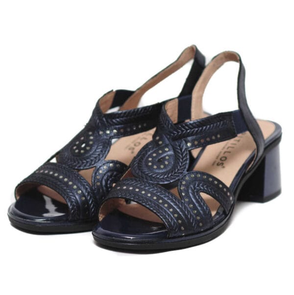 Pitillos Ανατομικά Μπλε Πέδιλα με Ανάγλυφο Σχέδιο