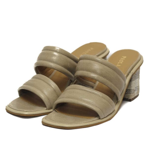 Eva Frutos Γυναικεία Μαύρα Πέδιλα με Λοξό Δέσιμο