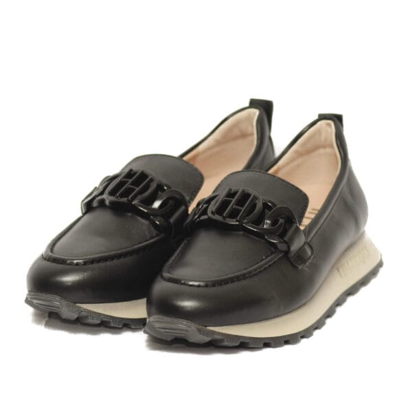 Paola Ferri Γυναικεία Μαύρα Πέδιλα Χιαστή