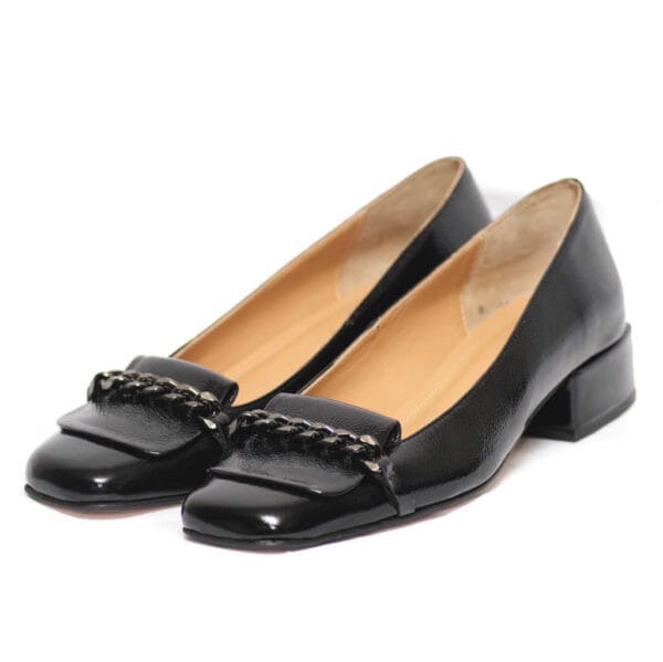 Gabriela Valeri Χειροποίητη Χαμηλή Λουστρίν Γόβα