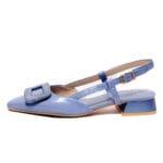 Hispanitas Γυναικεία Μπλε Γόβα με Χειροποίητη Αγκράφα