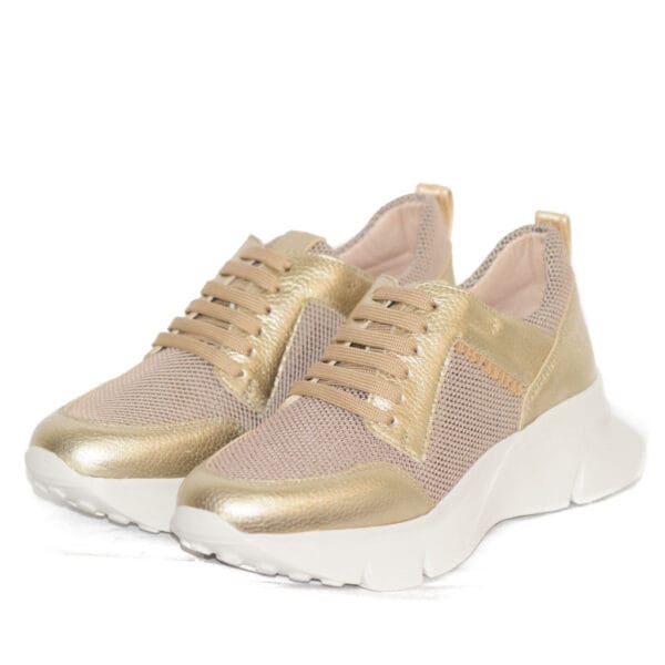 Hispanitas Γυναικεία Gold Sneakers – Hv243456