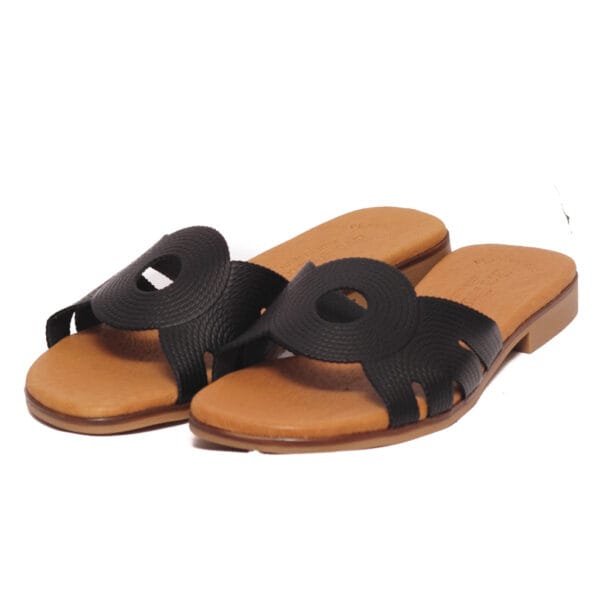 Eva Frutos Γυναικείες Μαύρες Flexy Παντόφλες – 3000