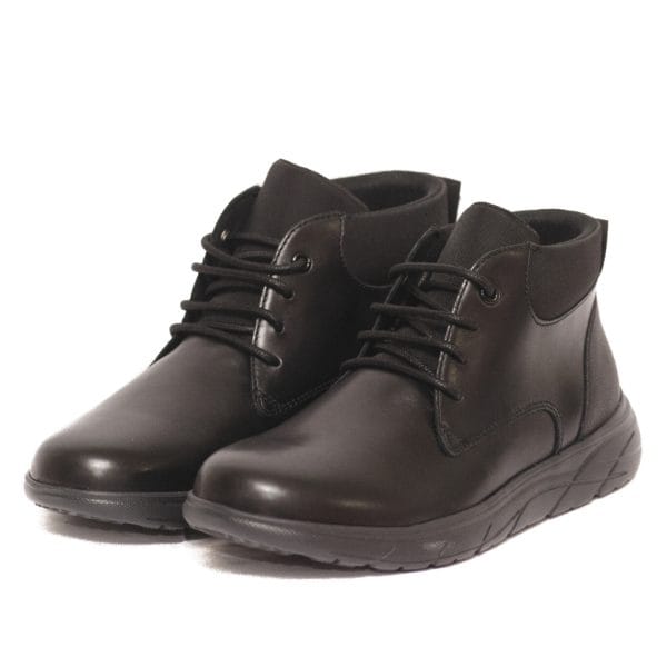 Geox Αντρικά Μαύρα Μποτάκια με Κορδόνια U36e1b 00043 C9999