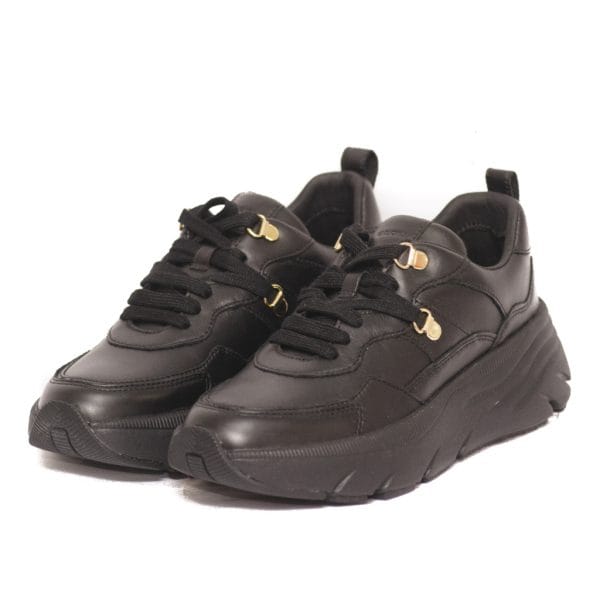 Geox Γυναικεία Black Sneakers D36ufe 00085 C9999
