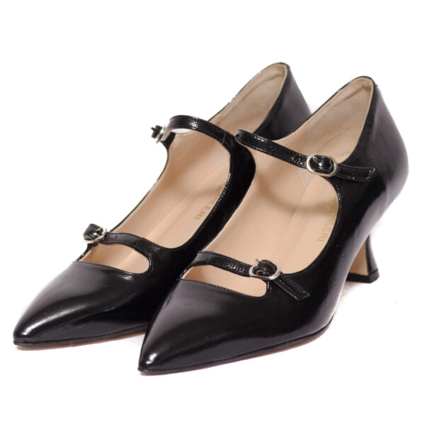 Gabriela Valeri Handcrafted Μπλε Λουστριν Γόβα – 1025