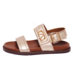 Alpe Γυναικεία Flat Χρυσά Πέδιλα – 5446 4605