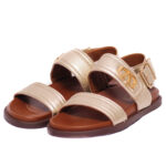 Alpe Γυναικεία Flat Χρυσά Πέδιλα – 5446 4605