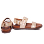 Alpe Γυναικεία Flat Χρυσά Πέδιλα – 5446 4605