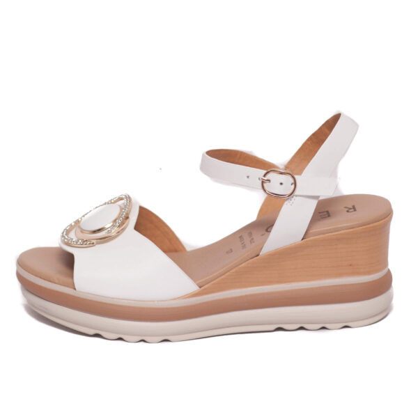 Repo Γυναικεία Άσπρη Πλατφόρμα με Στρας 20240 E5