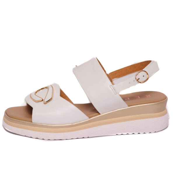 Repo Γυναικεία Άσπρα Πέδιλα Πλατφόρμα 10221 E5