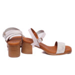 Eva Frutos Γυναικεία Άσπρα Πέδιλα – 3490