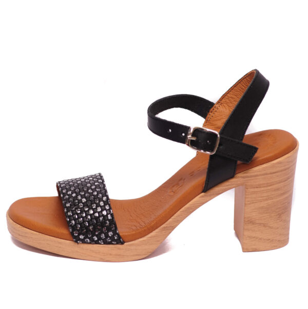 Eva Frutos Γυναικεία Μαύρα Πέδιλα – 990