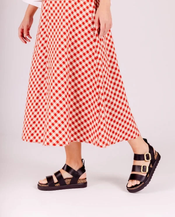 Yokono Μαύρα Πέδιλα με Τοκάδες – Tunez127