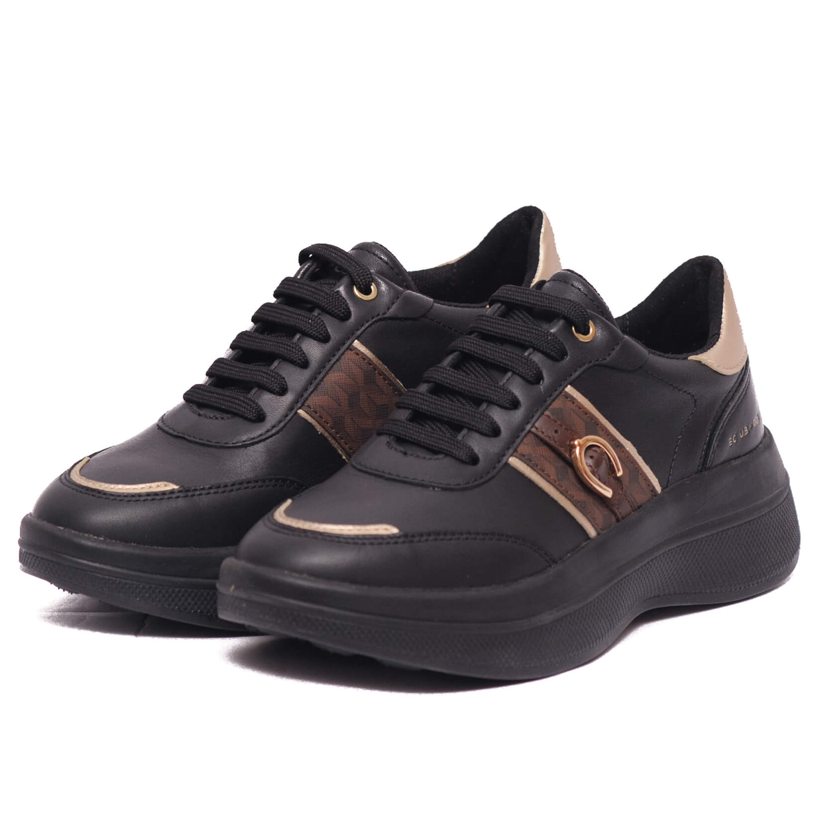 Geox Γυναικεία Μαύρα Sneakers D56wtb 08504 C9229