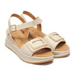 REPO 19211 Δερμάτινα Πέδιλα-Πλατφόρμες με Ρυθμιζόμενο Αυτοκόλλητο - Image 2