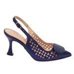 Gabriela Valeri Γυναικείες Μπλε Slingback Γόβες με Διάτρητο Σχέδιο - 1334