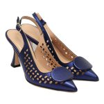 Gabriela Valeri Γυναικείες Μπλε Slingback Γόβες με Διάτρητο Σχέδιο - 1334 - Image 2