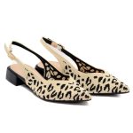 Francesco Milano Elastic Slingbacks Ελαστικές Γόβες με Leopard Print - Image 2
