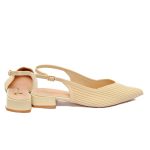 Francesco Milano Elastic Ribbed Slingbacks Ελαστικές Γόβες με Ραβδωτή Πλέξη - Image 3