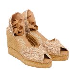 Vidorreta Γυναικείες Χρυσές Εσπαντρίγιες Peep-Toe - Image 2