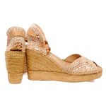 Vidorreta Γυναικείες Χρυσές Εσπαντρίγιες Peep-Toe - Image 3