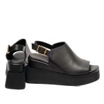 Mago Μαύρα Platform Mules με Slingback Λουράκι και Chunky Σόλα - Image 3