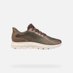 Geox Γυναικεία Καφέ Sneakers με Τεχνολογία Fast In D6818A 0ZG22 C6297
