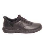 Geox Nebula Ανδρικά Δερμάτινα Sneakers Μαύρο U56MXB 00085 C9999