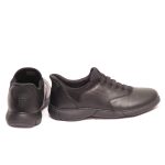 Geox Nebula Ανδρικά Δερμάτινα Sneakers Μαύρο U56MXB 00085 C9999 - Image 3
