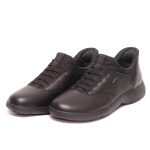 Geox Nebula Ανδρικά Δερμάτινα Sneakers Μαύρο U56MXB 00085 C9999 - Image 2