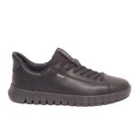 Geox Flextride Ανδρικά Δερμάτινα Sneakers – Μαύρο U65MAA 0009B C9999