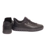 Geox Flextride Ανδρικά Δερμάτινα Sneakers – Μαύρο U65MAA 0009B C9999 - Image 3