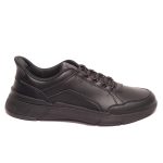 Geox Ανδρικά Δερμάτινα Sneakers Μαύρο U659KA 000BC C9999
