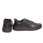 Geox Ανδρικά Δερμάτινα Sneakers Μαύρο U659KA 000BC C9999 - Image 3