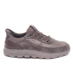 Geox Spherica Ανδρικά Δερμάτινα Sneakers Γκρι U56MPA 08522 C1115