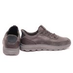 Geox Spherica Ανδρικά Δερμάτινα Sneakers Γκρι U56MPA 08522 C1115 - Image 3