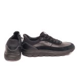 Geox Spherica Ανδρικά Δερμάτινα Sneakers Μαύρο U56MPA 08522 C9999 - Image 3