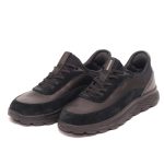 Geox Spherica Ανδρικά Δερμάτινα Sneakers Μαύρο U56MPA 08522 C9999 - Image 2