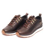 Geox Spherica 4x4 Ανδρικά Δερμάτινα Αδιάβροχα Sneakers Σκούρο Καφέ U56HMA 000FF C6006 - Image 2